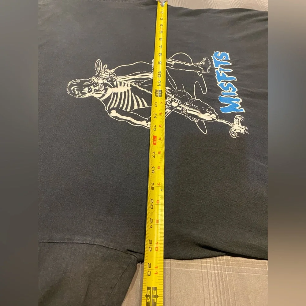 VTG Early 90s Misfits Legacy of Brutality Murina XL *RARE* Blue logo - Picture 6 of 11